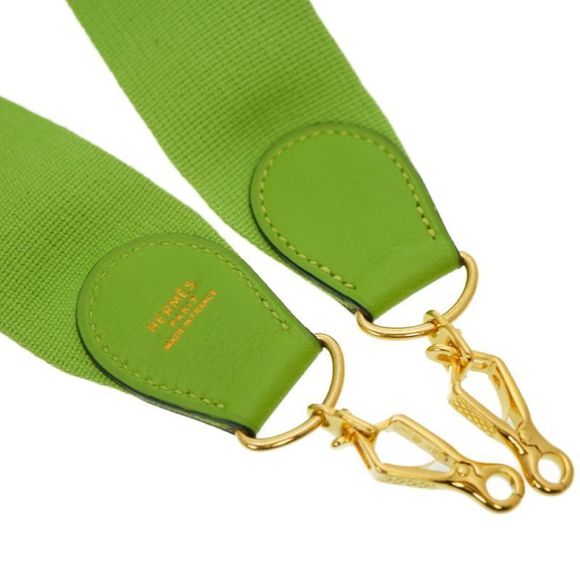 Hermes Evelyn Shoulder Strap Apple Green Gold Hardware 0052hermes - Picture 4 of 5